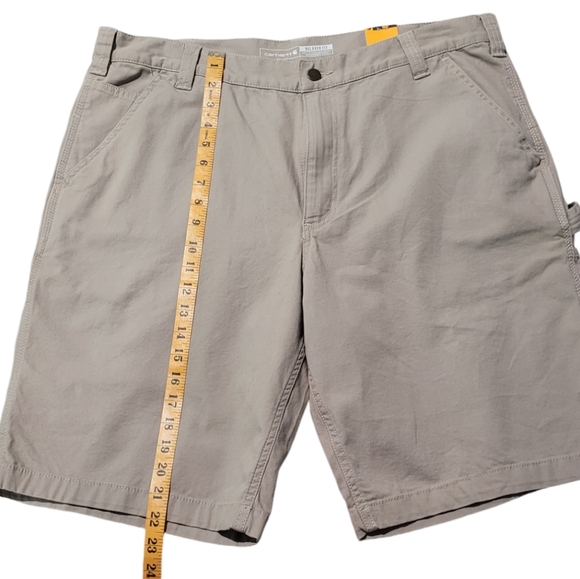 New Carhartt Rugged Flex Relaxed Fit Canvas Utility Work Short Size 38 - Picture 3 of 5